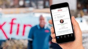 Tech ETA app on mobile device