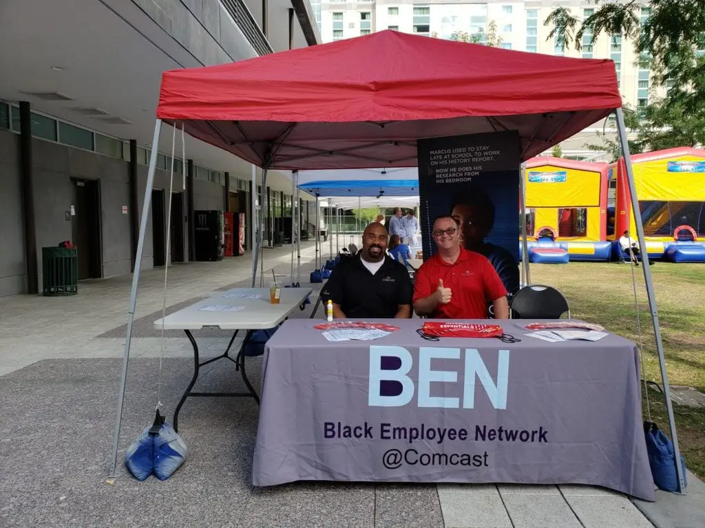 Chris Thomas and Jared Bergener at the Utah Black Chamber Summer BBQ.