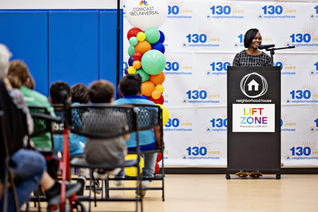 Comcast Life Zone laptop giveaway at Neighborhood House on Wednesday, October 9, 2024 in Salt Lake City.