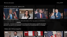 El menú virtual de Election Central, disponible en X1 y Flex.