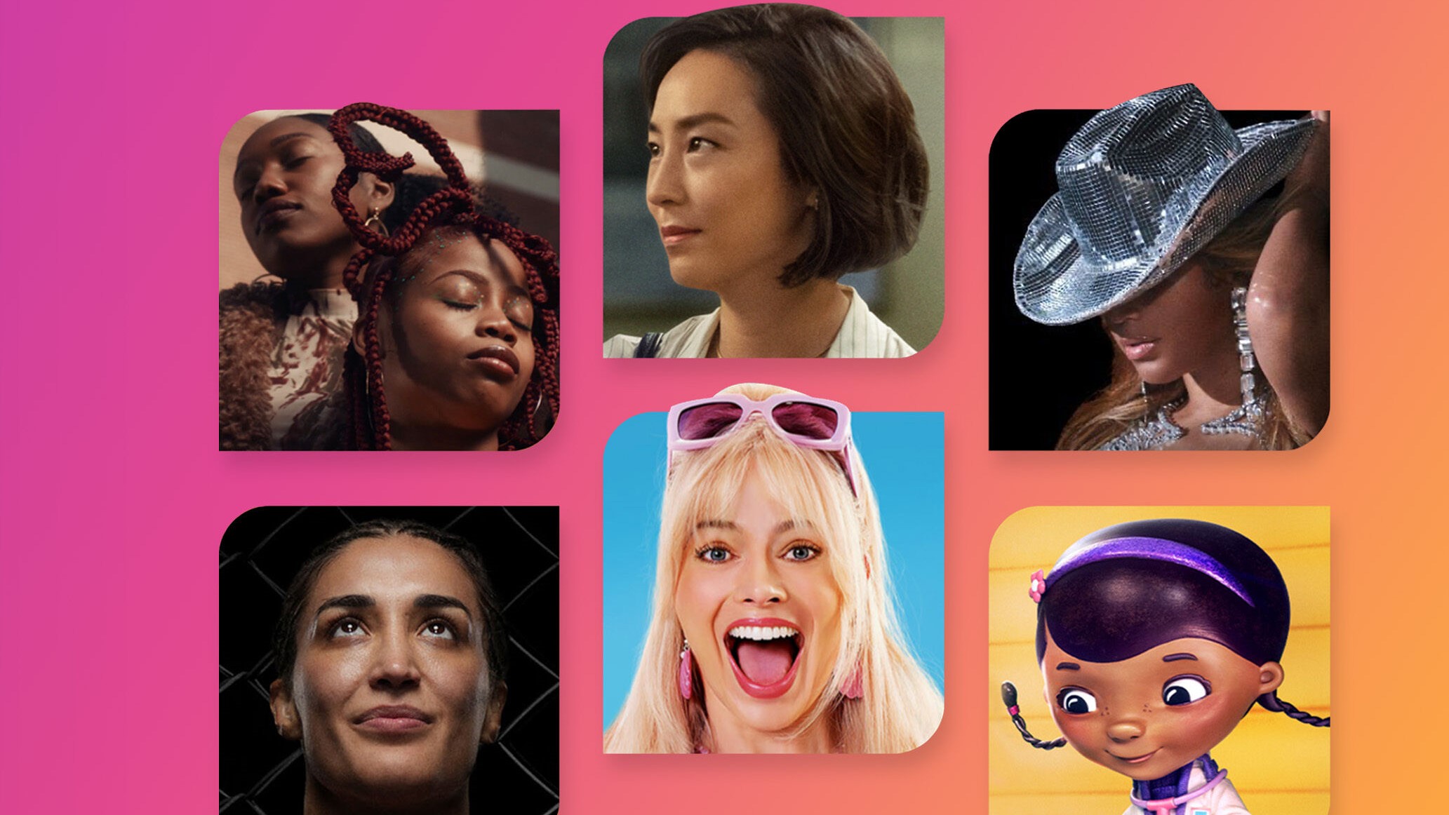 Infographic with the words "Comcast Celebrates Women’s History Month."